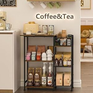 keomaisyto Coffee Bar Station, Coffee Station Cabinet with D