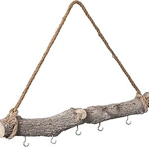 19-inch Natural Decorative Wooden Log Hanging Farmhouse Wall
