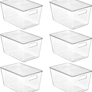 Vtopmart 6 Pack Clear Stackable Storage Bins